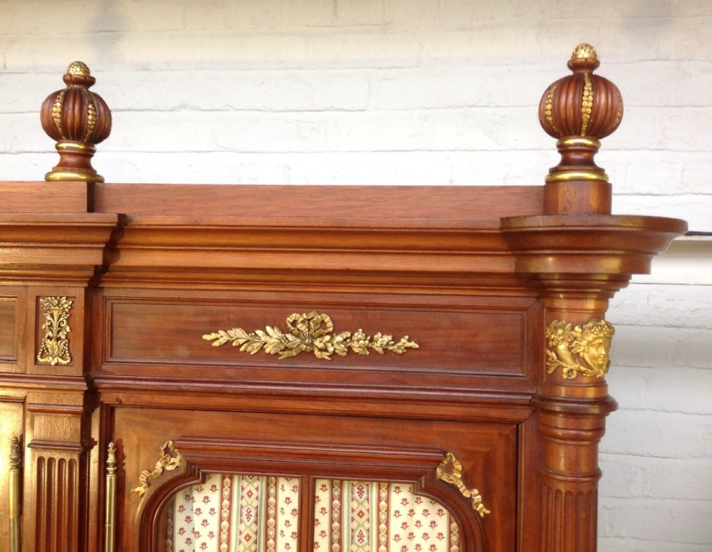 LARGE FRENCH MAHOGANY ARMOIRE  View XII