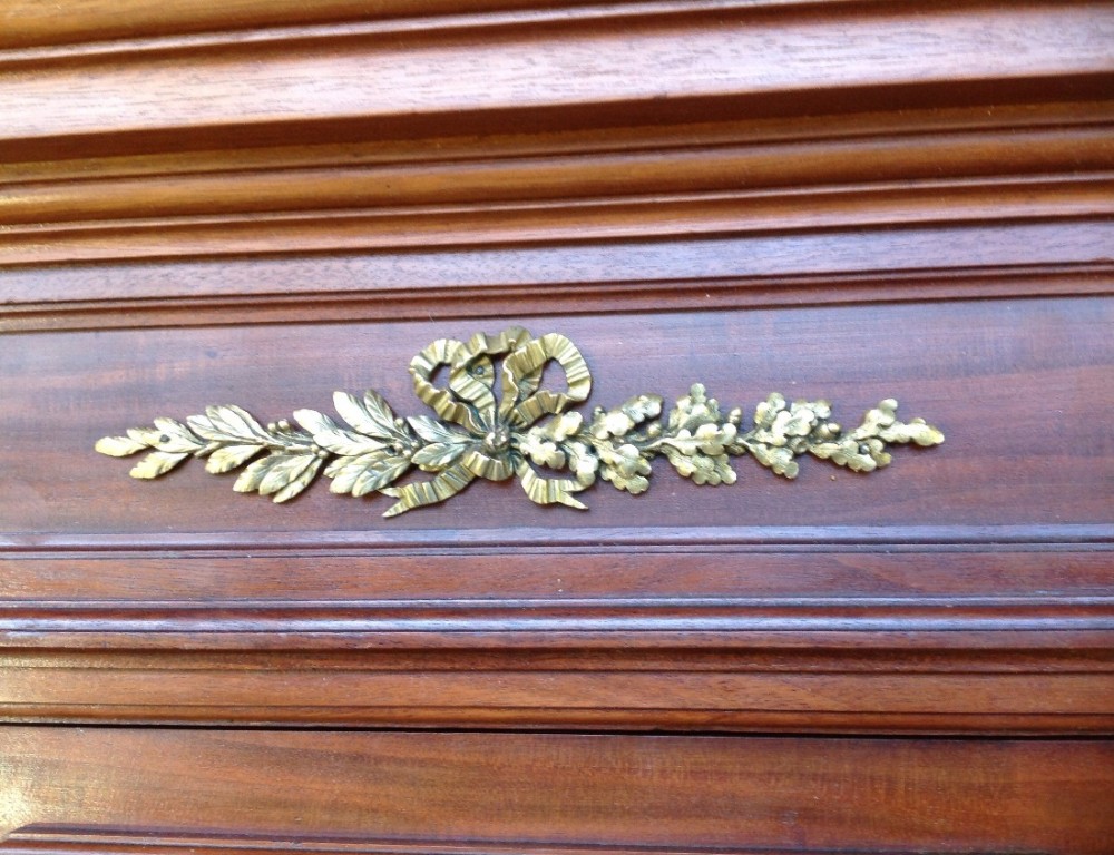 LARGE FRENCH MAHOGANY ARMOIRE  View XIV