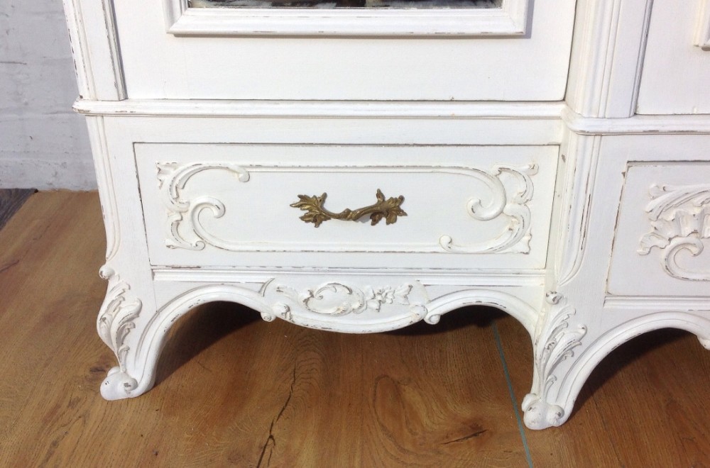 LARGE PAINTED FRENCH OAK ARMOIRE View II