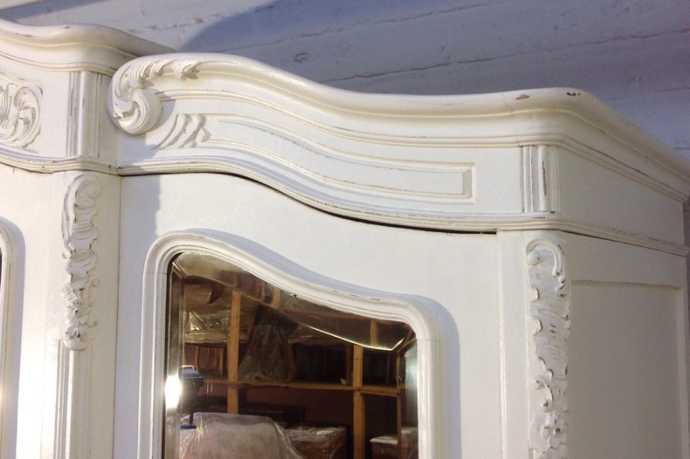 LARGE PAINTED FRENCH OAK ARMOIRE View VI