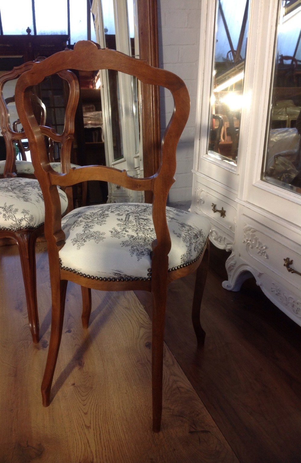 PAIR OF FRENCH MAHOGANY CHAIRS View III