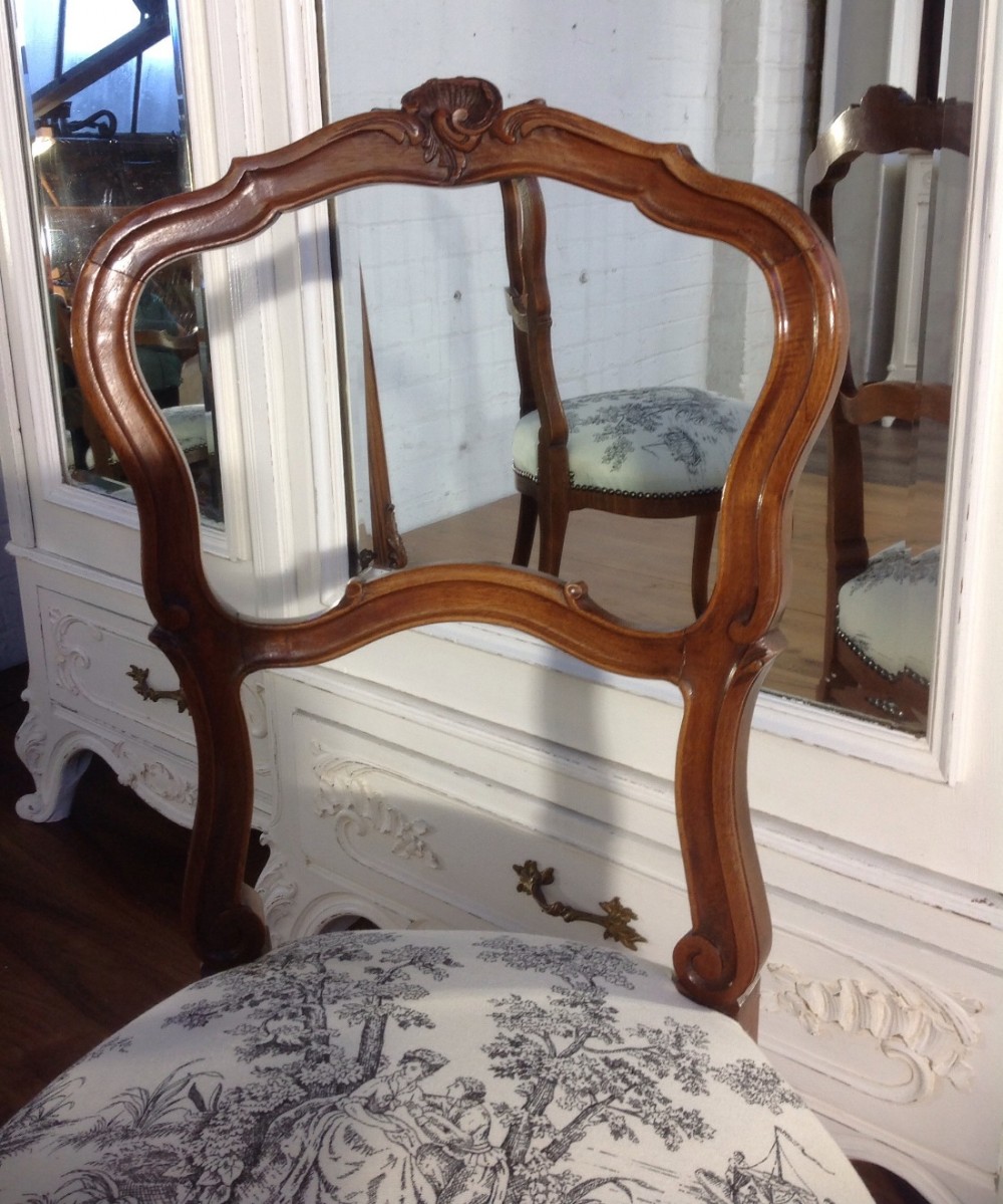 PAIR OF FRENCH MAHOGANY CHAIRS View IV