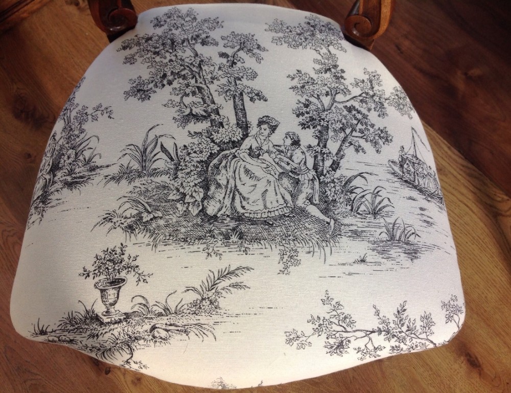 PAIR OF FRENCH MAHOGANY CHAIRS View V