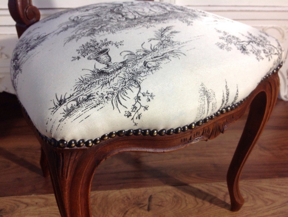 PAIR OF FRENCH MAHOGANY CHAIRS View VI