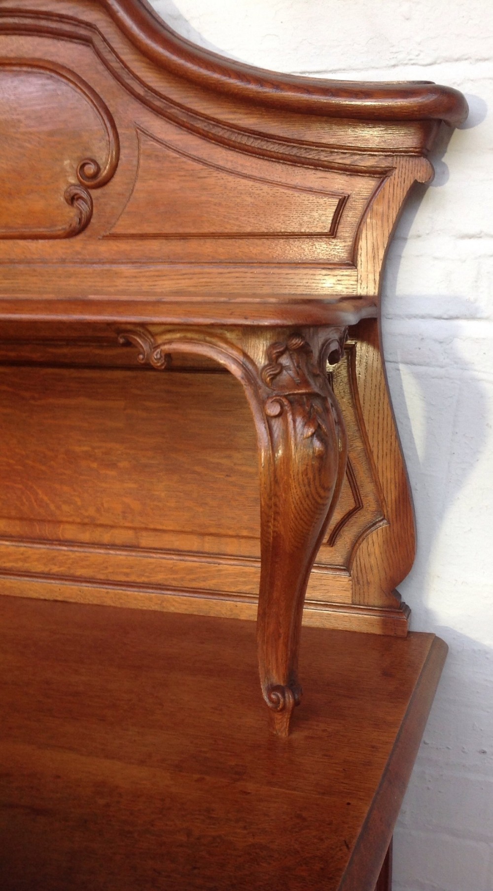 FRENCH OAK CARVED SERVER SIDEBOARD View VI