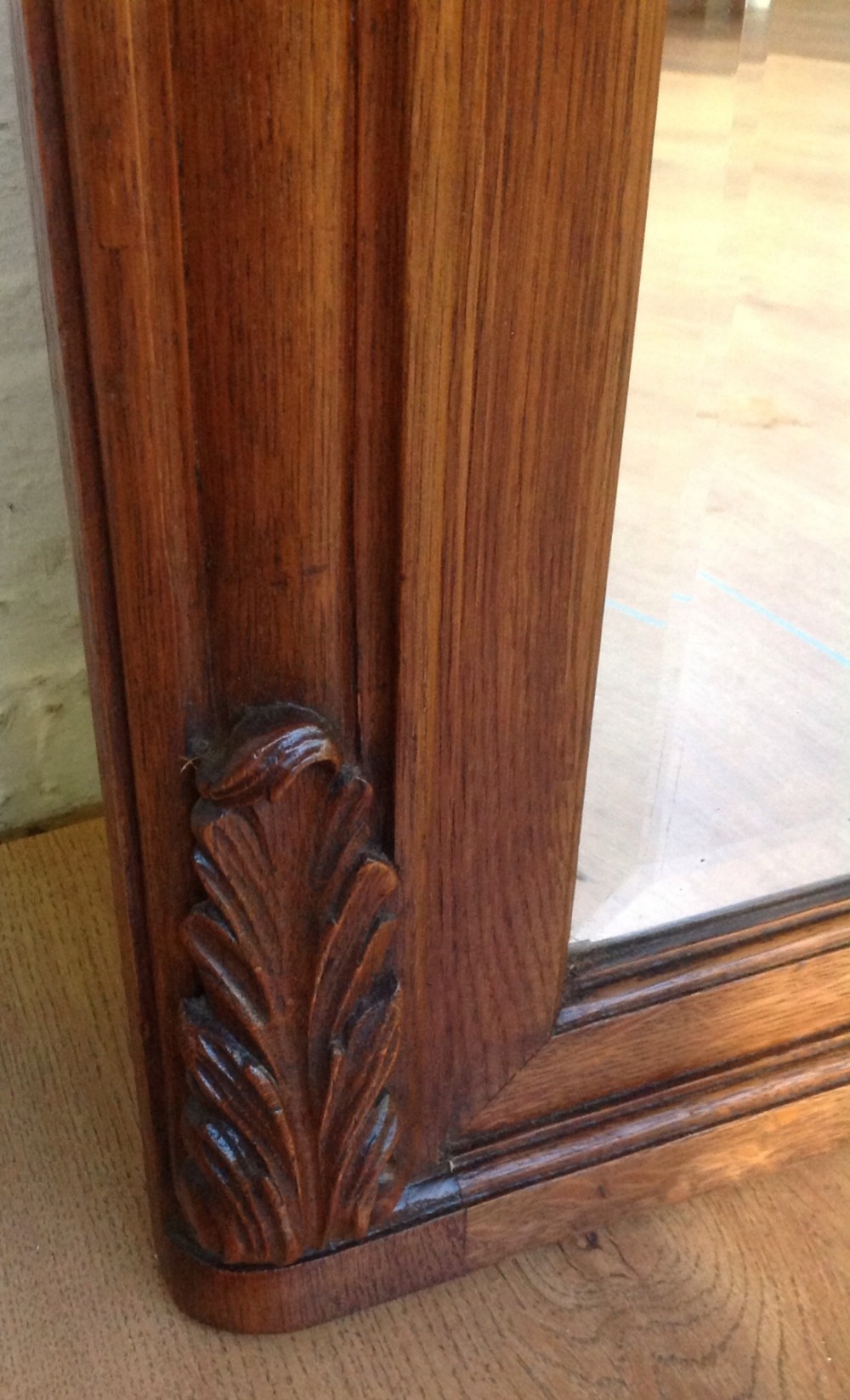 CARVED OAK FRENCH WALL MIRROR View III