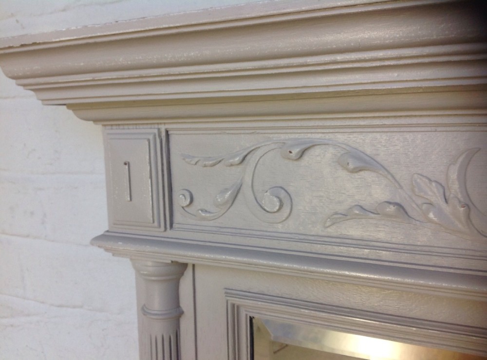 LARGE PAINTED FRENCH WALL MIRROR View III