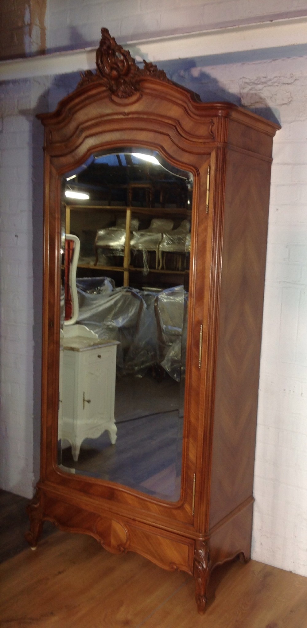 FRENCH WALNUT ARMOIRE View VI