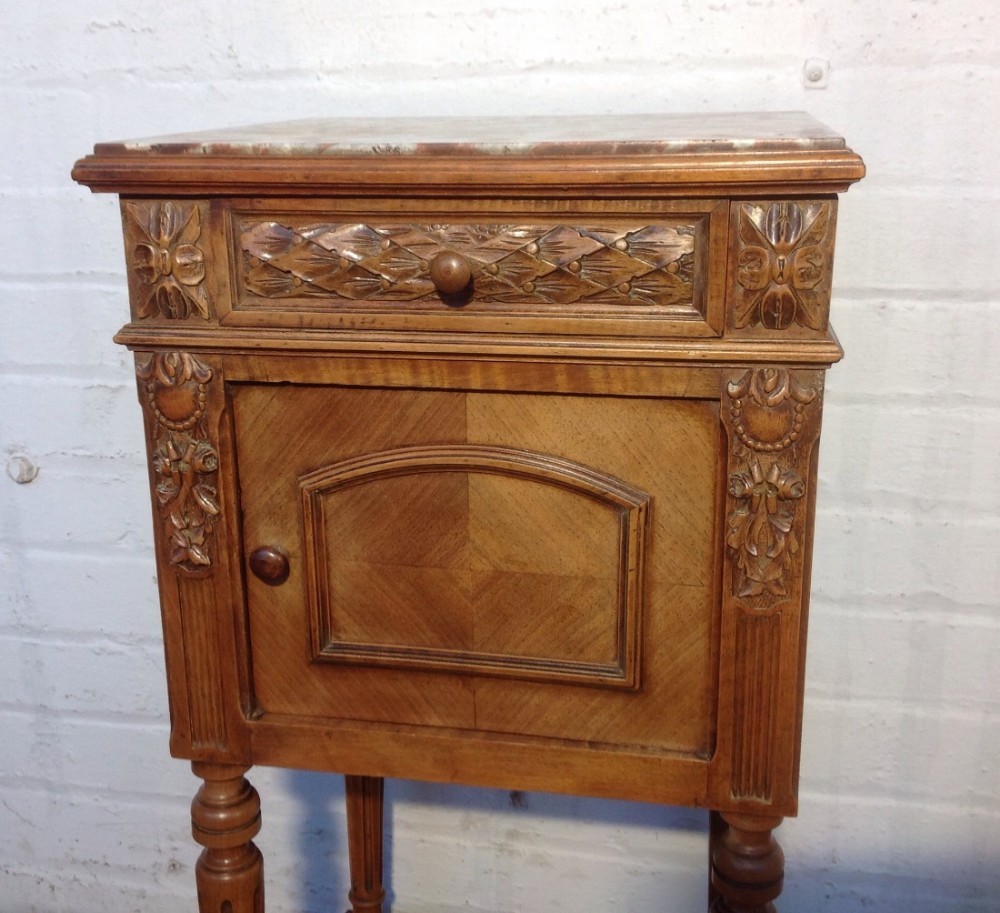 FRENCH WALNUT BEDSIDE CABINET View V