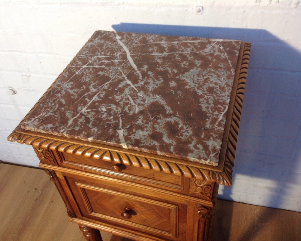 FRENCH WALNUT BEDSIDE CABINET View V