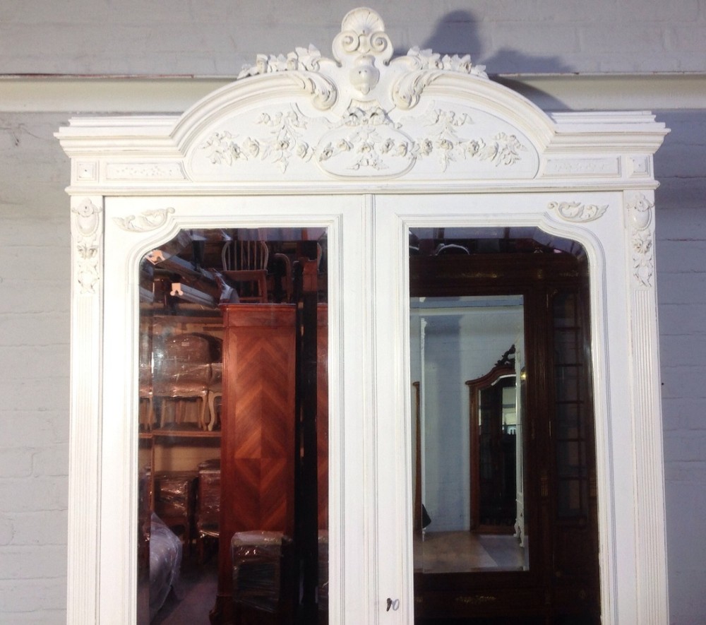 PAINTED FRENCH WALNUT ARMOIRE View III
