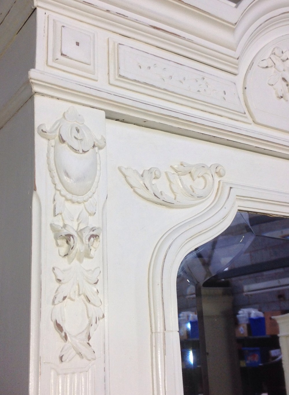 PAINTED FRENCH WALNUT ARMOIRE View V