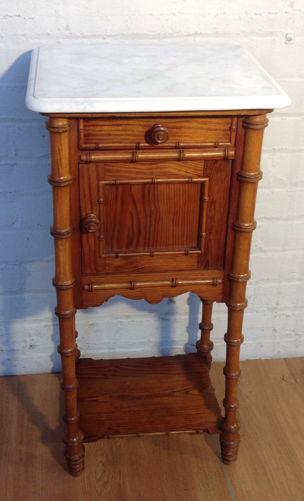 FAUX BAMBOO FRENCH BEDSIDE CABINET View VI