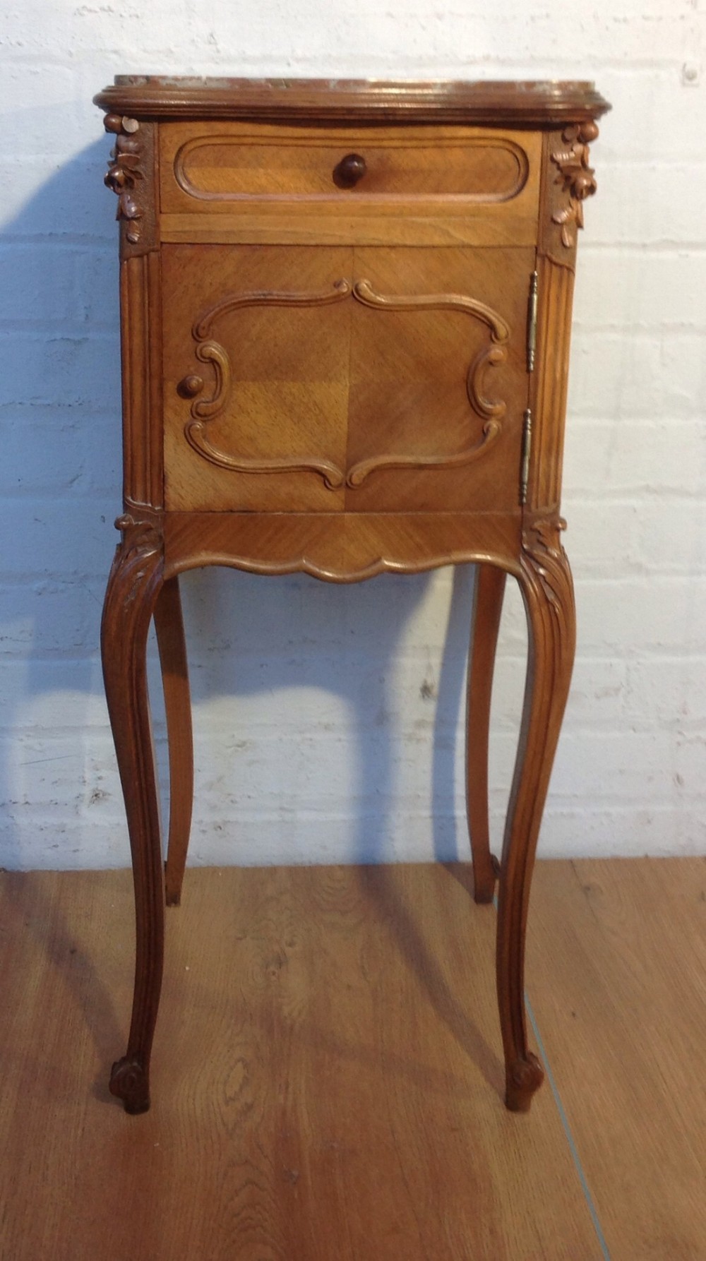 french walnut bedside cabinet - CATEGORY: ANTIQUE CABINETS - DATED 1910