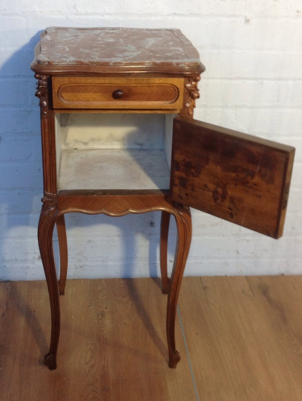 FRENCH WALNUT BEDSIDE CABINET View III
