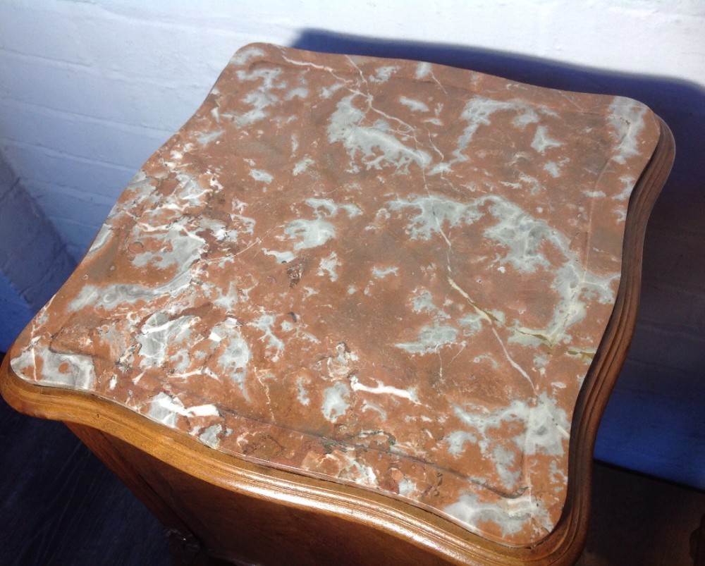 FRENCH WALNUT BEDSIDE CABINET View VI