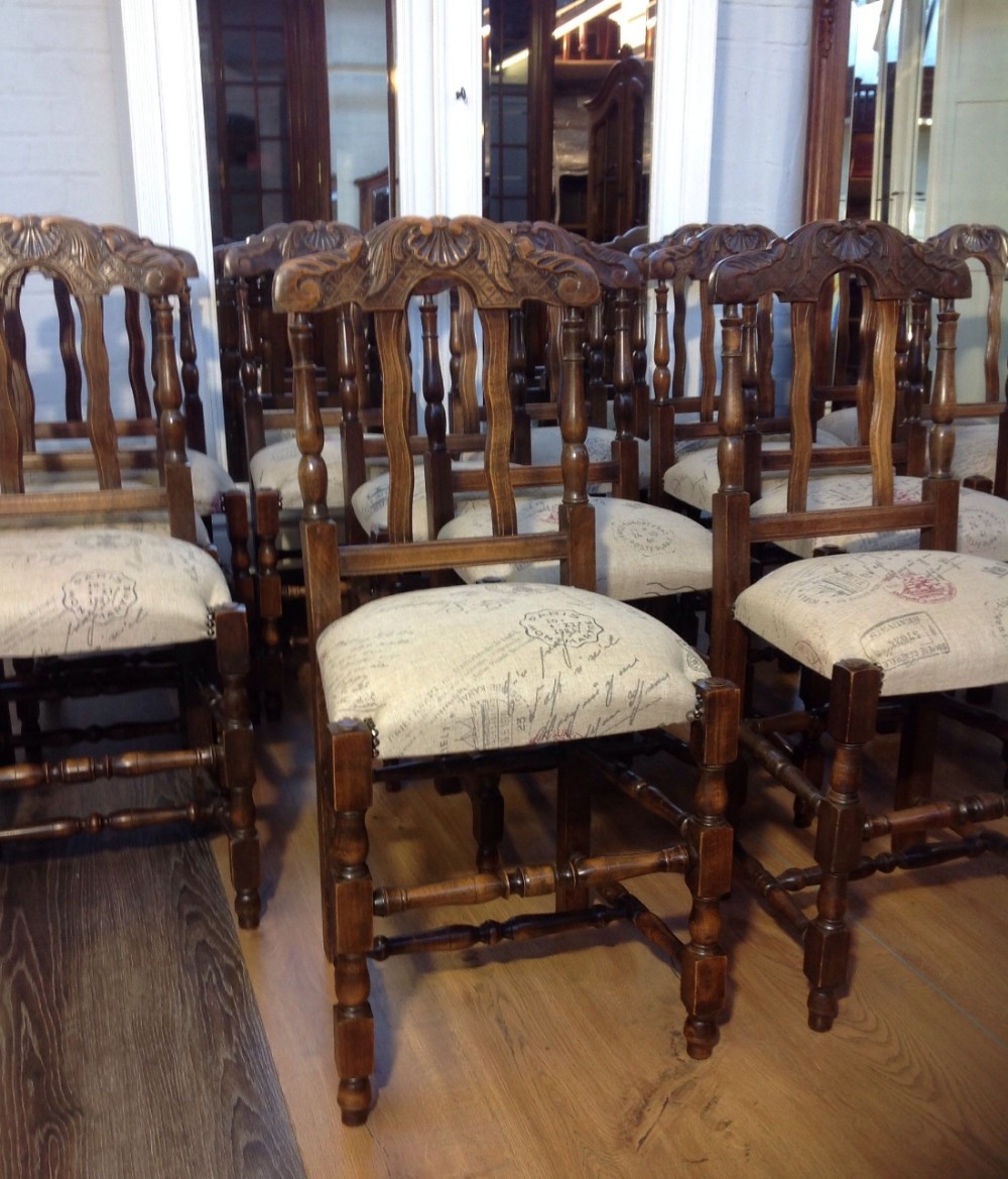 SET OF 16 FRENCH DINING CHAIRS View II