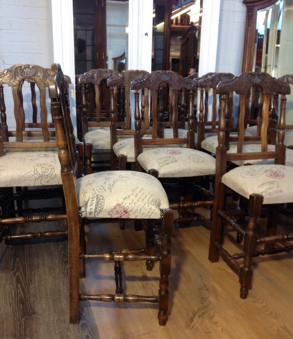SET OF 16 FRENCH DINING CHAIRS View III