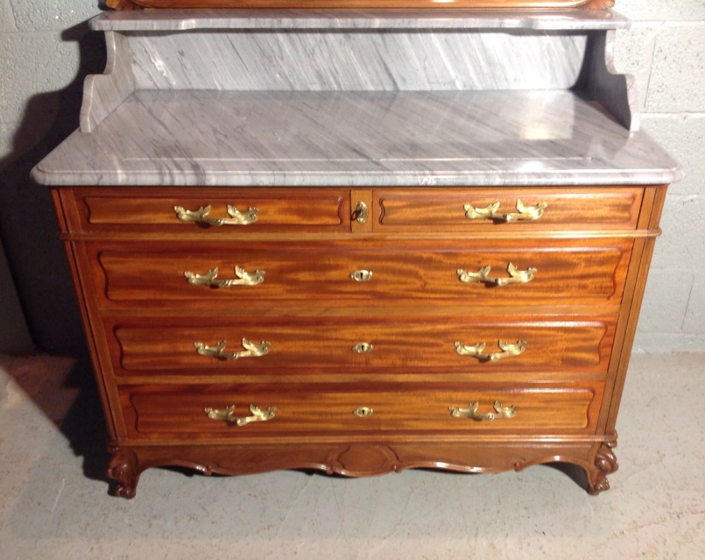 MAHOGANY FRENCH WASHSTAND DRESSING TABLE View X