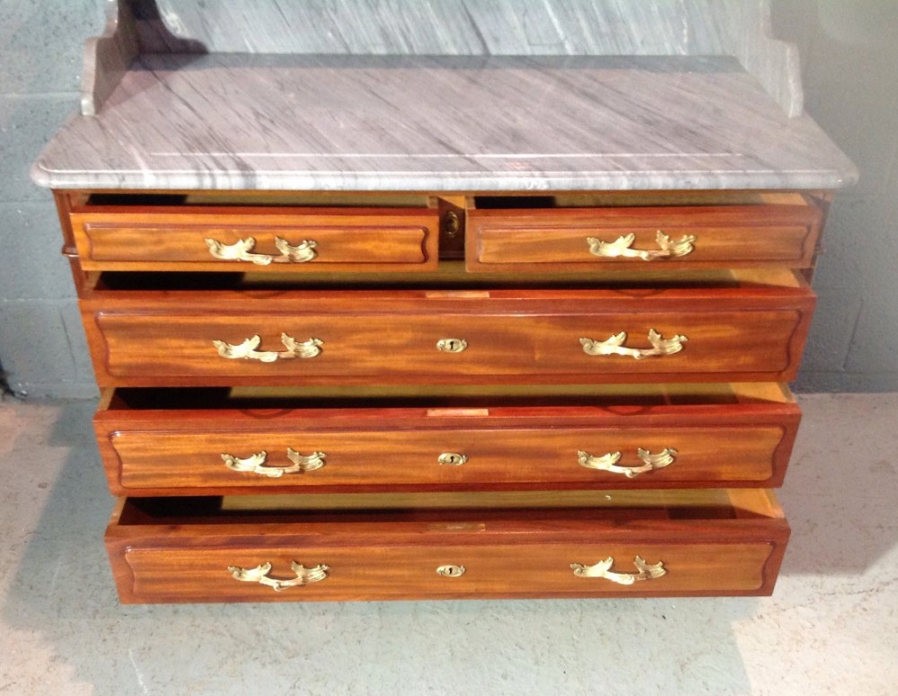 MAHOGANY FRENCH WASHSTAND DRESSING TABLE View XI