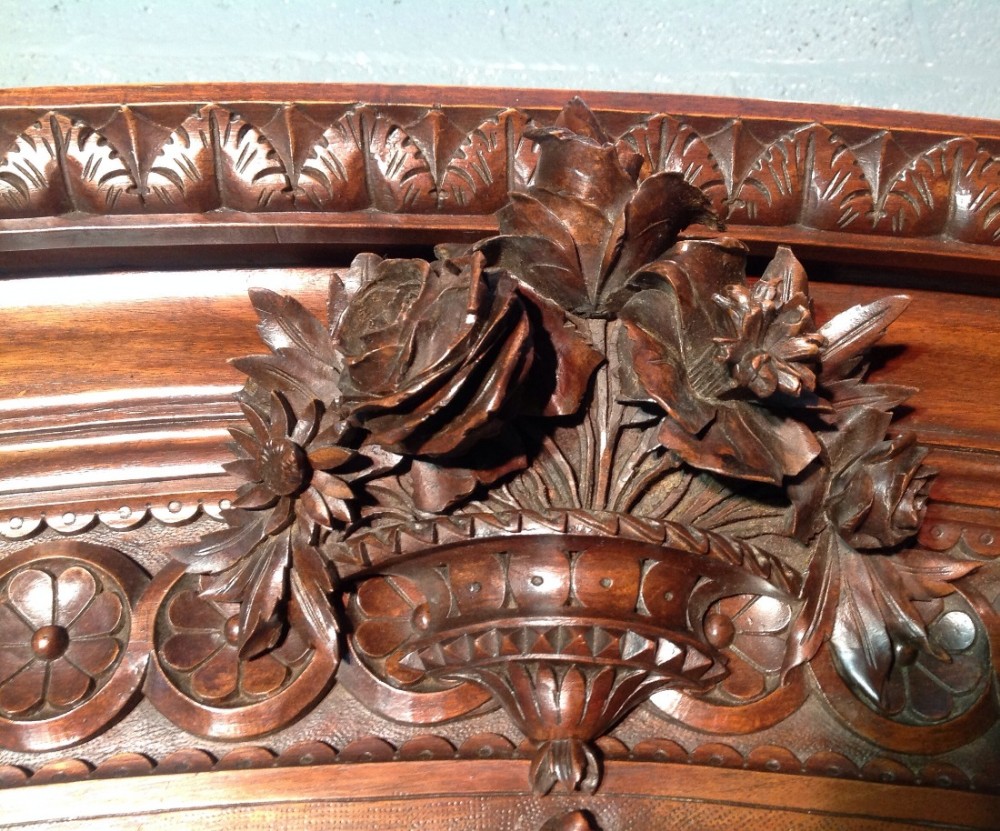 CARVED WALNUT FRENCH ARMOIRE View II