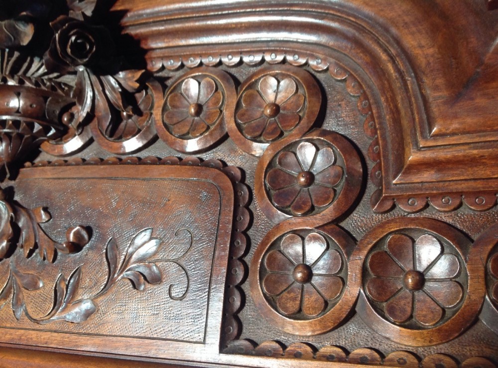 CARVED WALNUT FRENCH ARMOIRE View III