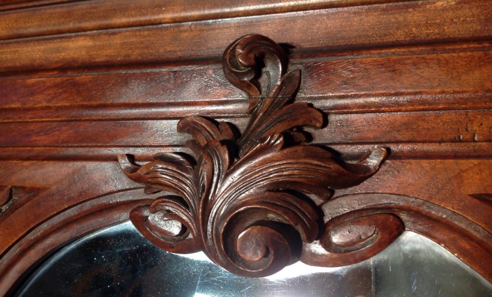 CARVED WALNUT FRENCH ARMOIRE View VII