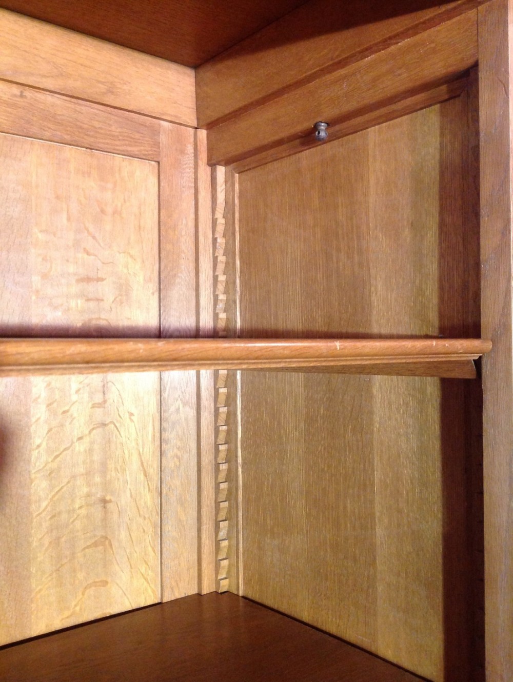 PAIR OF FRENCH OAK CABINETS. View V