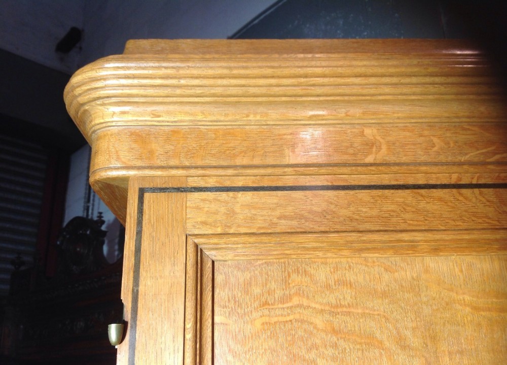 PAIR OF FRENCH OAK CABINETS. View VII