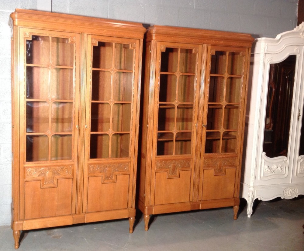 PAIR OF FRENCH OAK CABINETS. View VIII