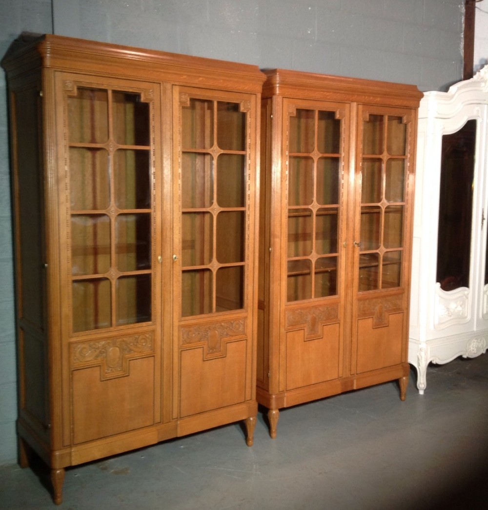 PAIR OF FRENCH OAK CABINETS. View IX
