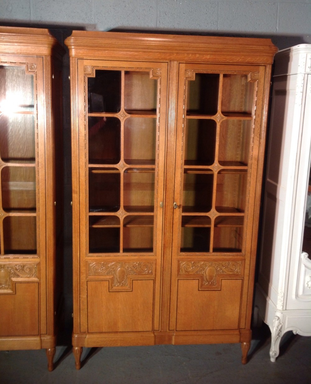 PAIR OF FRENCH OAK CABINETS. View X