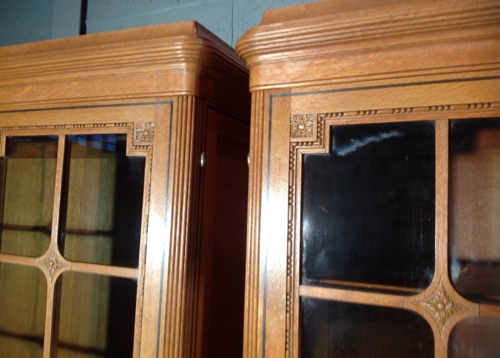 PAIR OF FRENCH OAK CABINETS. View XII
