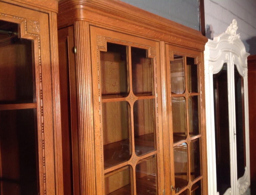 PAIR OF FRENCH OAK CABINETS. View XIII