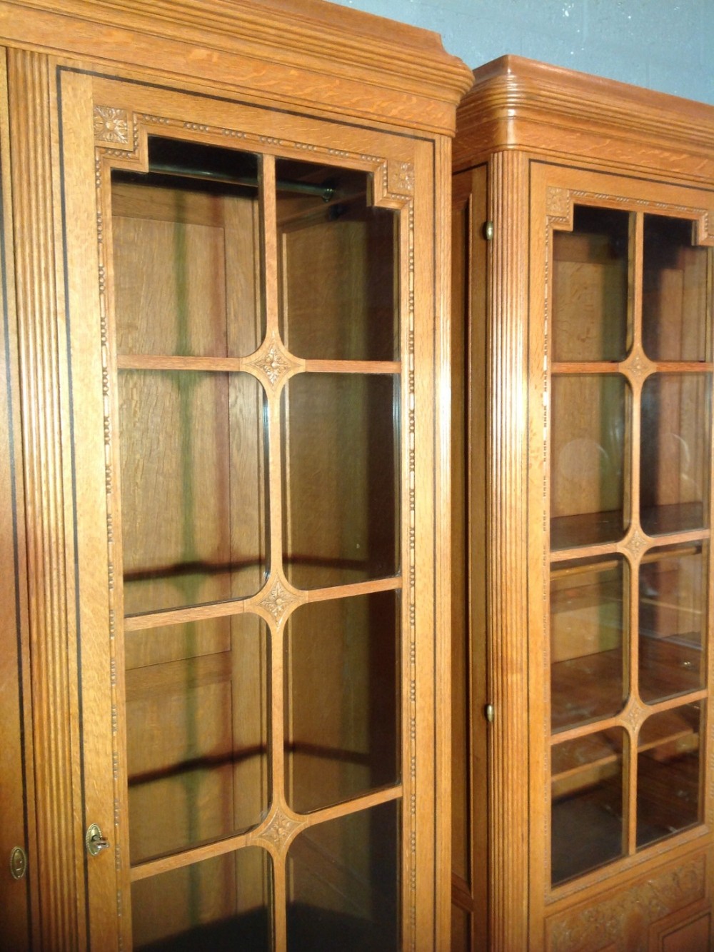PAIR OF FRENCH OAK CABINETS. View XIV