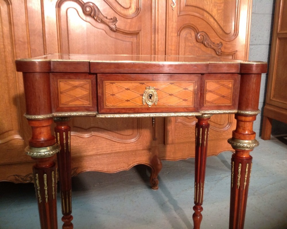 FRENCH INLAID MARQUETRY WORK TABLE View IV