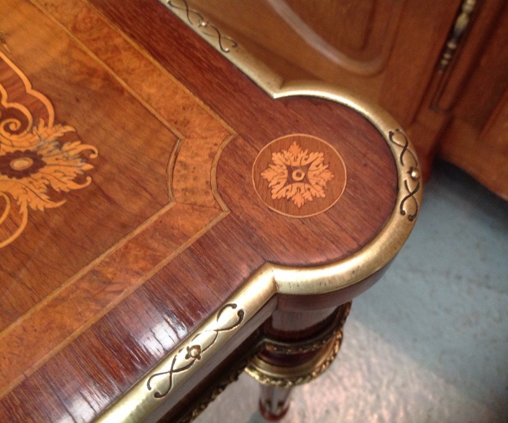 FRENCH INLAID MARQUETRY WORK TABLE View VIII