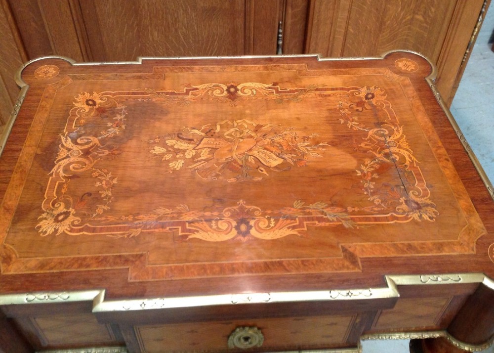 FRENCH INLAID MARQUETRY WORK TABLE View IX