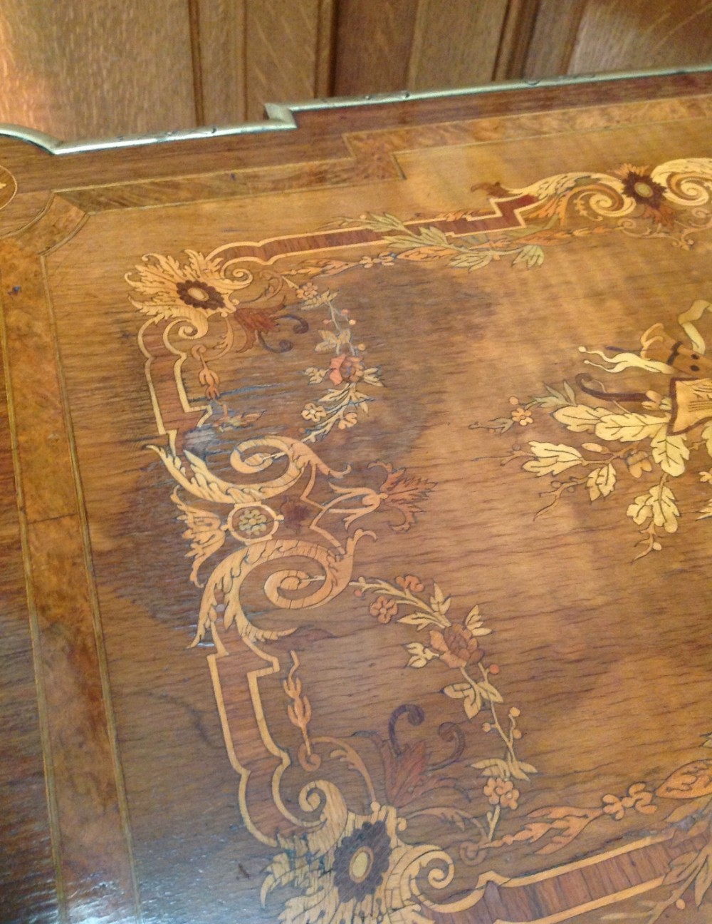 FRENCH INLAID MARQUETRY WORK TABLE View XI