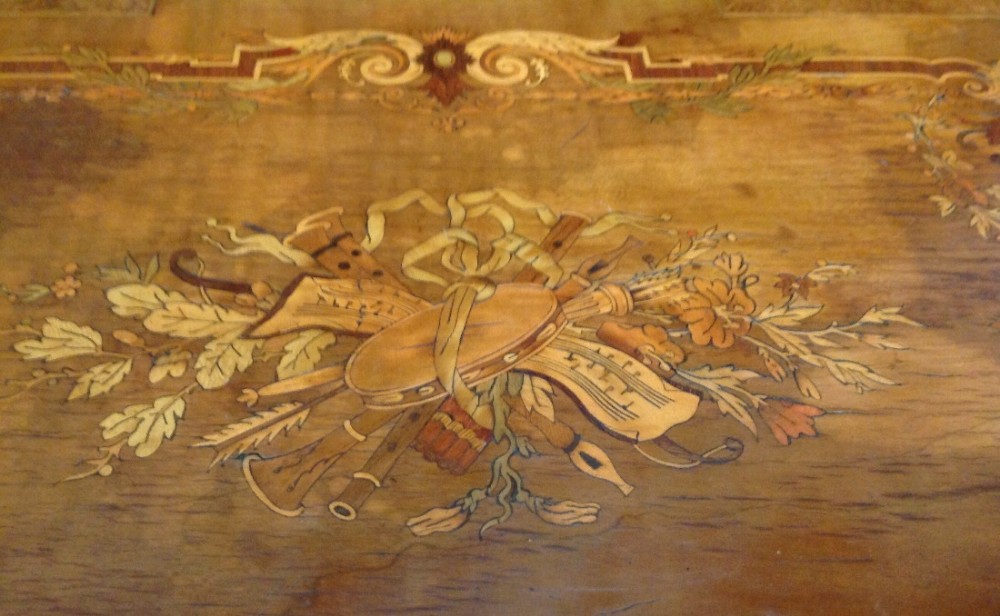 FRENCH INLAID MARQUETRY WORK TABLE View XII