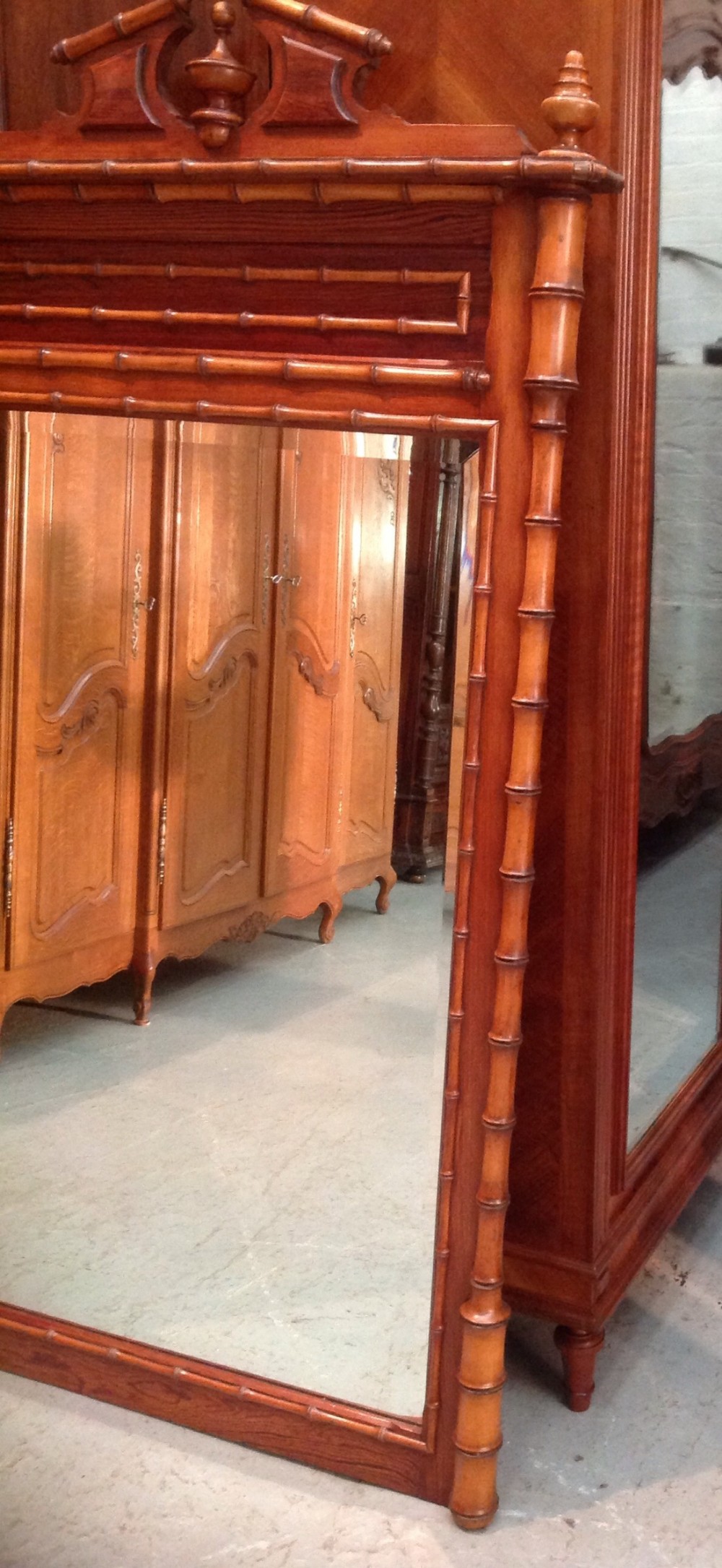 FRENCH FAUX BAMBOO MIRROR View VIII