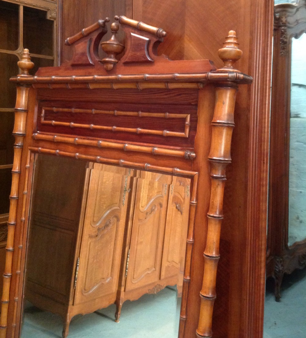 FRENCH FAUX BAMBOO MIRROR View II