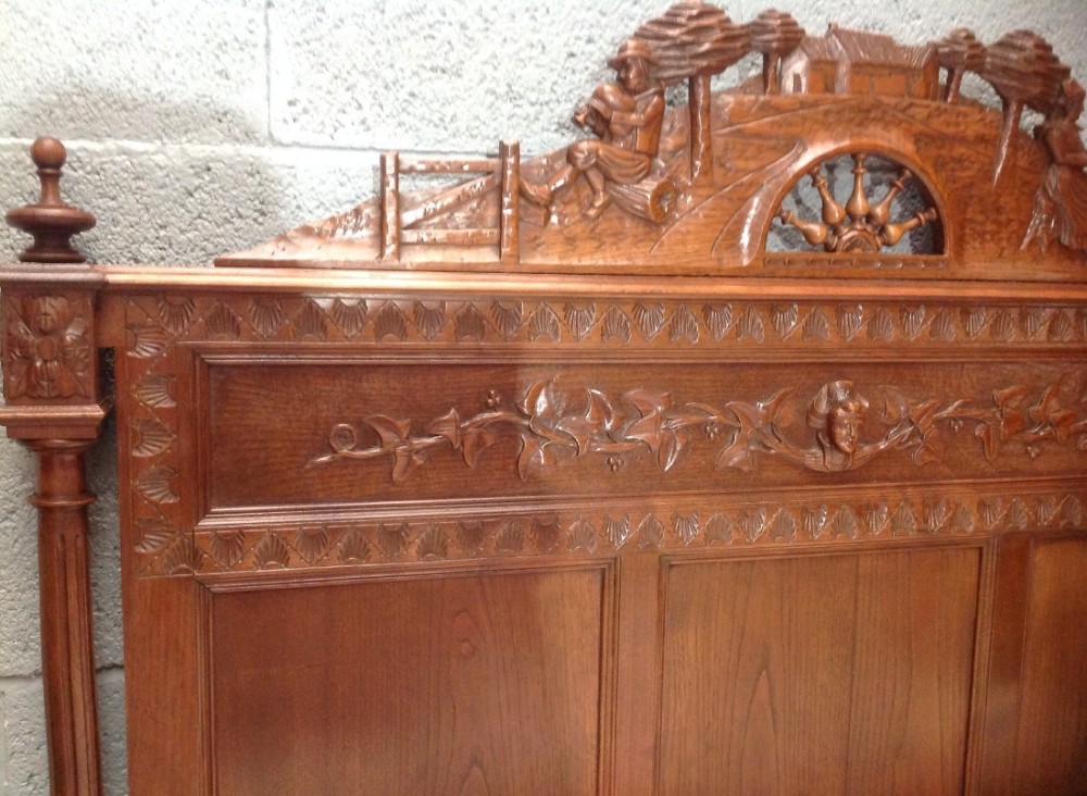 FRENCH OAK BRETON BED View IV