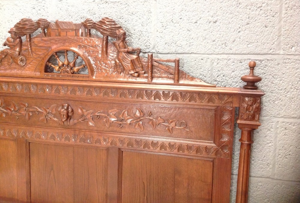 FRENCH OAK BRETON BED View VI