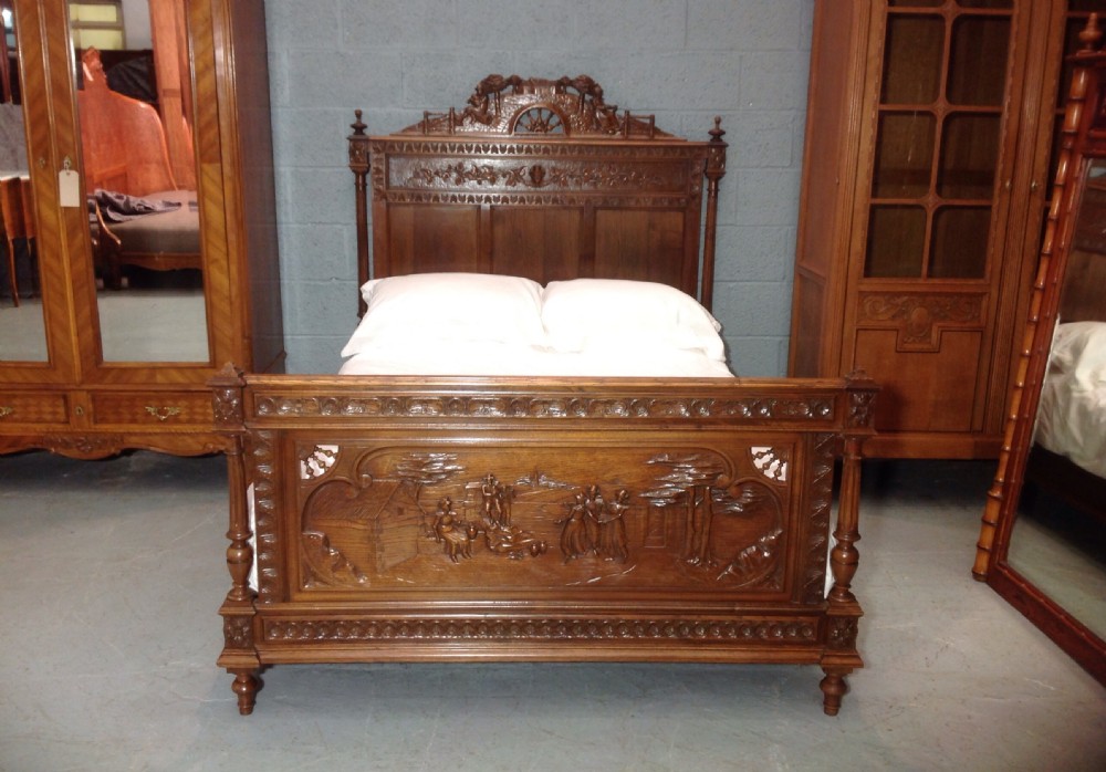 FRENCH OAK BRETON BED View XI