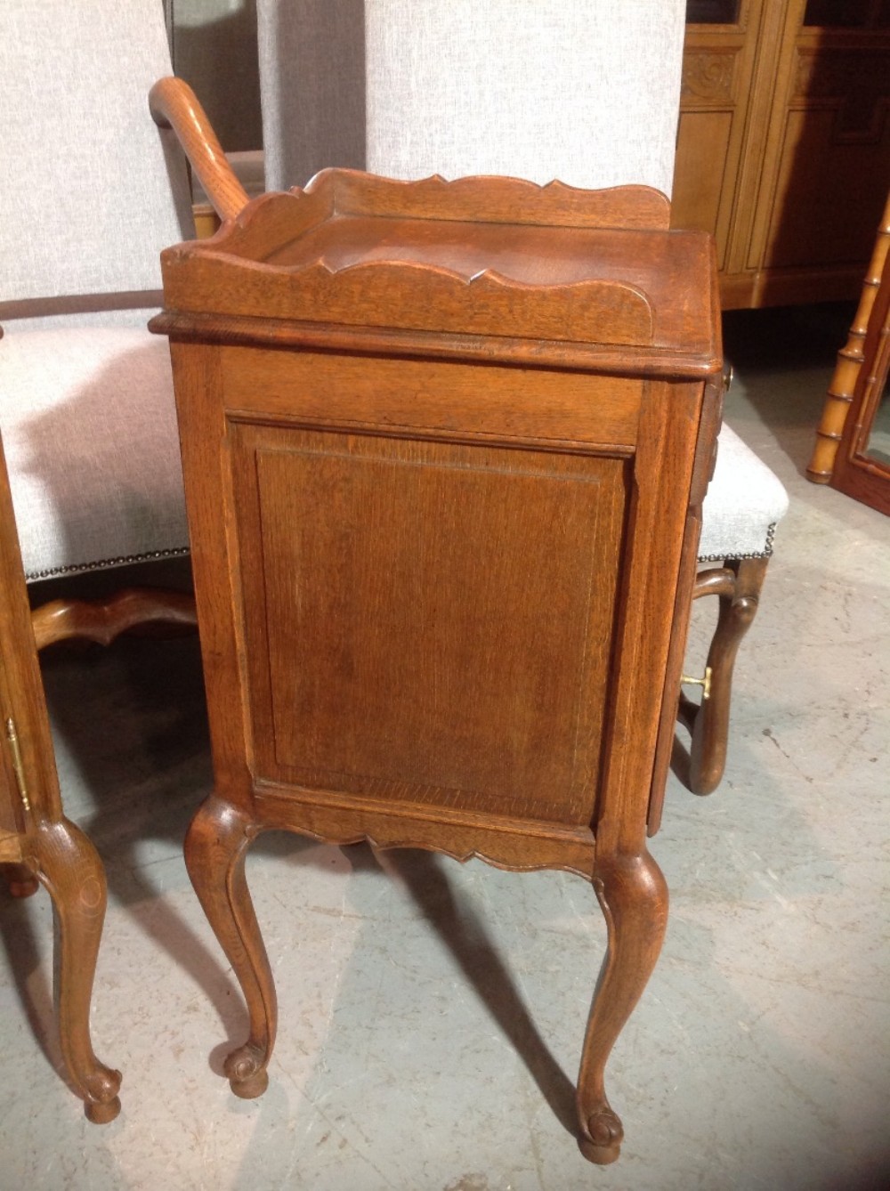 PAIR OF FRENCH OAK BEDSIDE CABINETS View VI