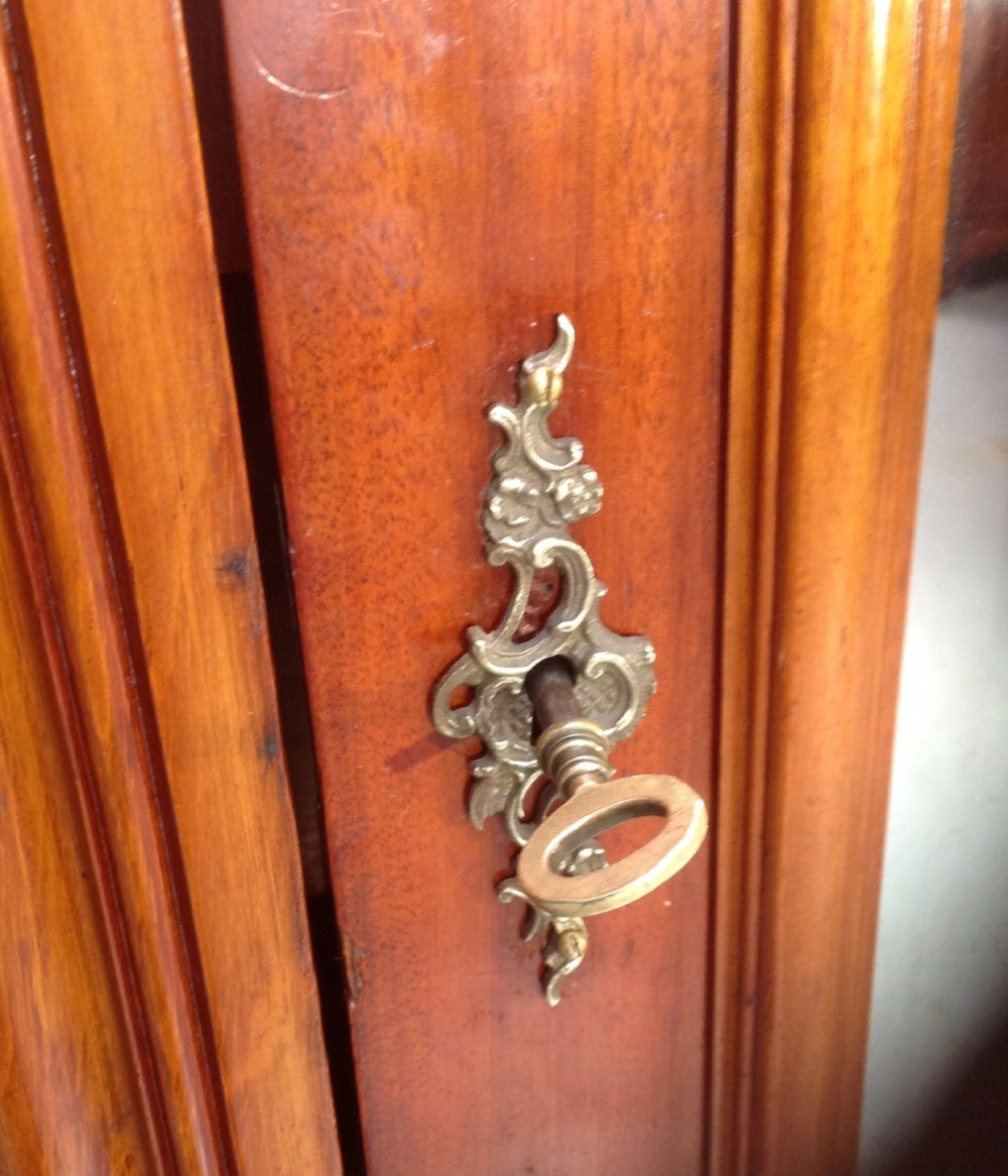LARGE FRENCH MAHOGANY BREAKFRONT ARMOIRE View XI