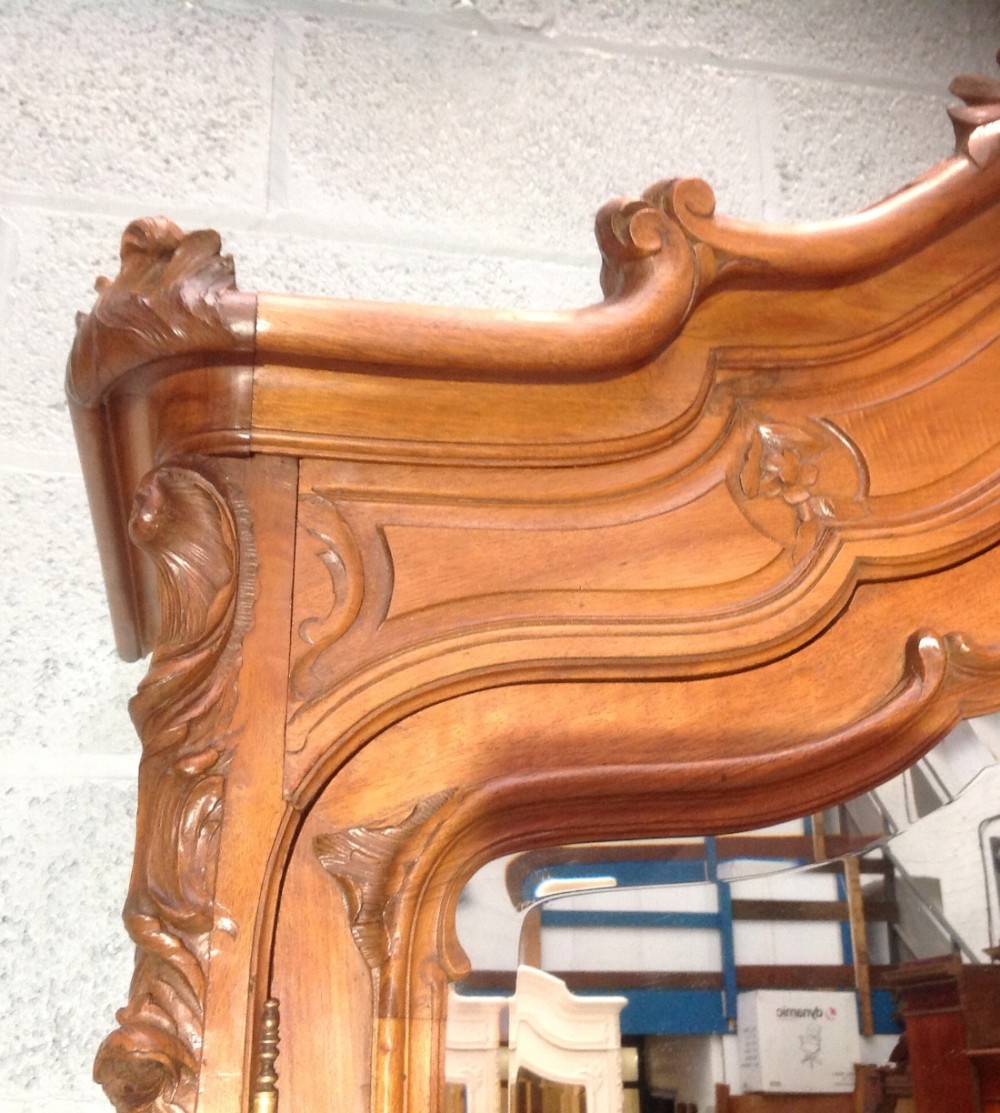 CARVED WALNUT FRENCH ARMOIRE View II
