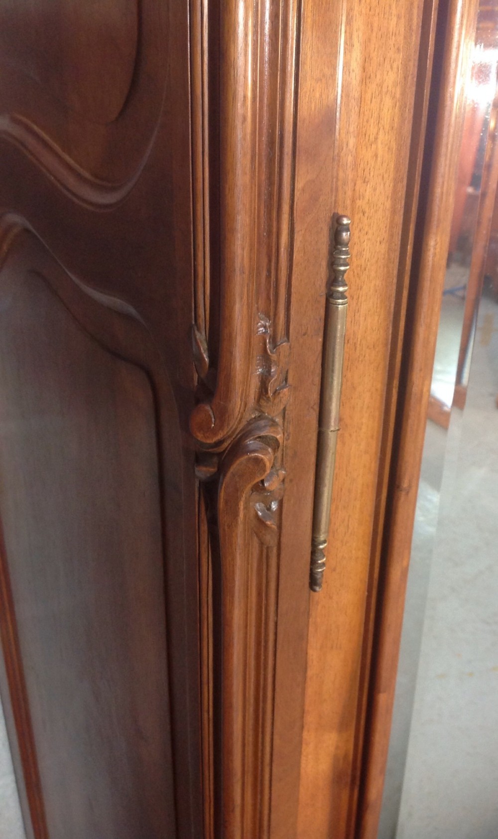 CARVED WALNUT FRENCH ARMOIRE View IV
