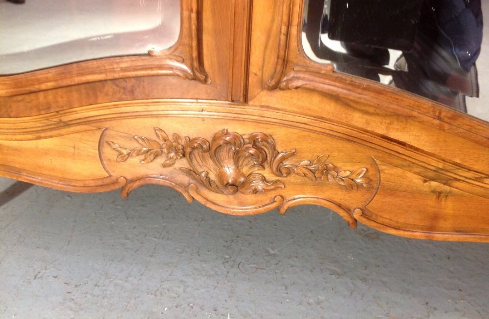 CARVED WALNUT FRENCH ARMOIRE View VII